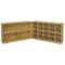 Childcraft Mobile Hide-Away Cabinet, 20 Clear Trays, 47-3/4 x 26 x 30 Inches